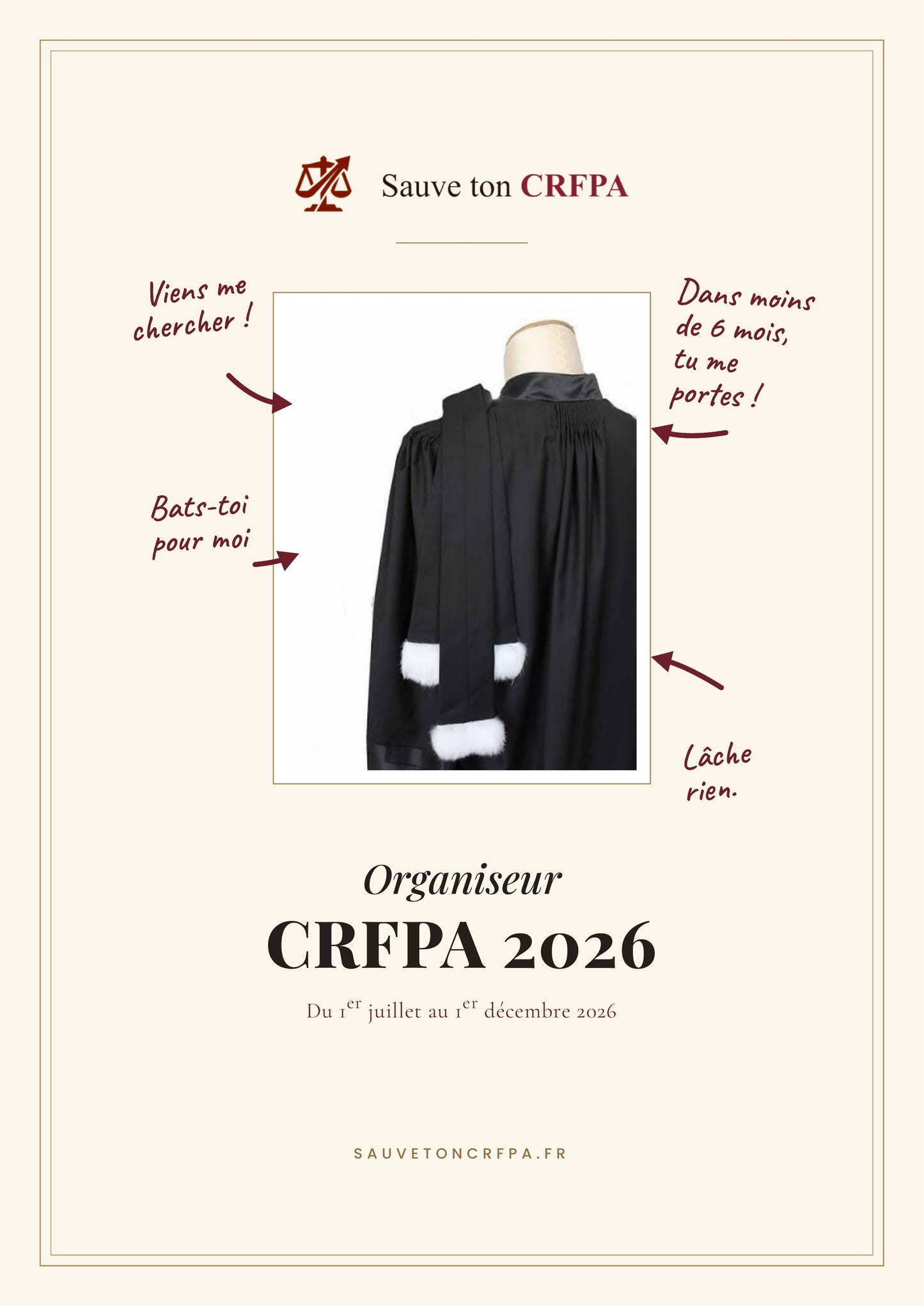 Organiseur SAUVE TON CRFPA 2026