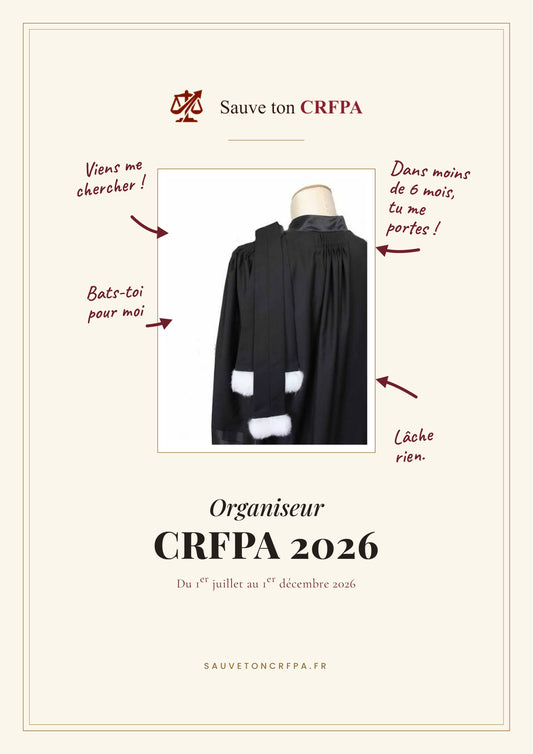 Organiseur SAUVE TON CRFPA 2026
